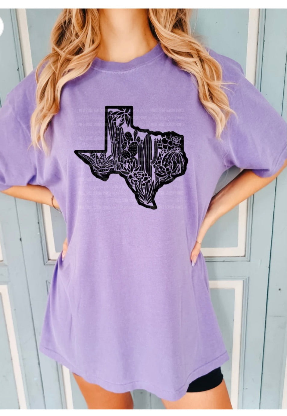 Texas with Cacti & Flowers